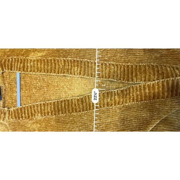 ModCloth Chenille the Deal Cardigan Open Front Golden Yellow Women’s L - Picture 3 of 5